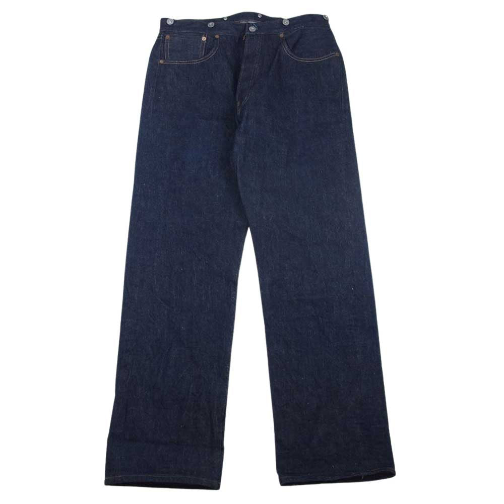 WAREHOUSE ウエアハウス Lot 1001XX 1915MODEL ボタンフライ サスペンダーボタン インディゴ デニム パンツ インディゴブルー系 32【中古】