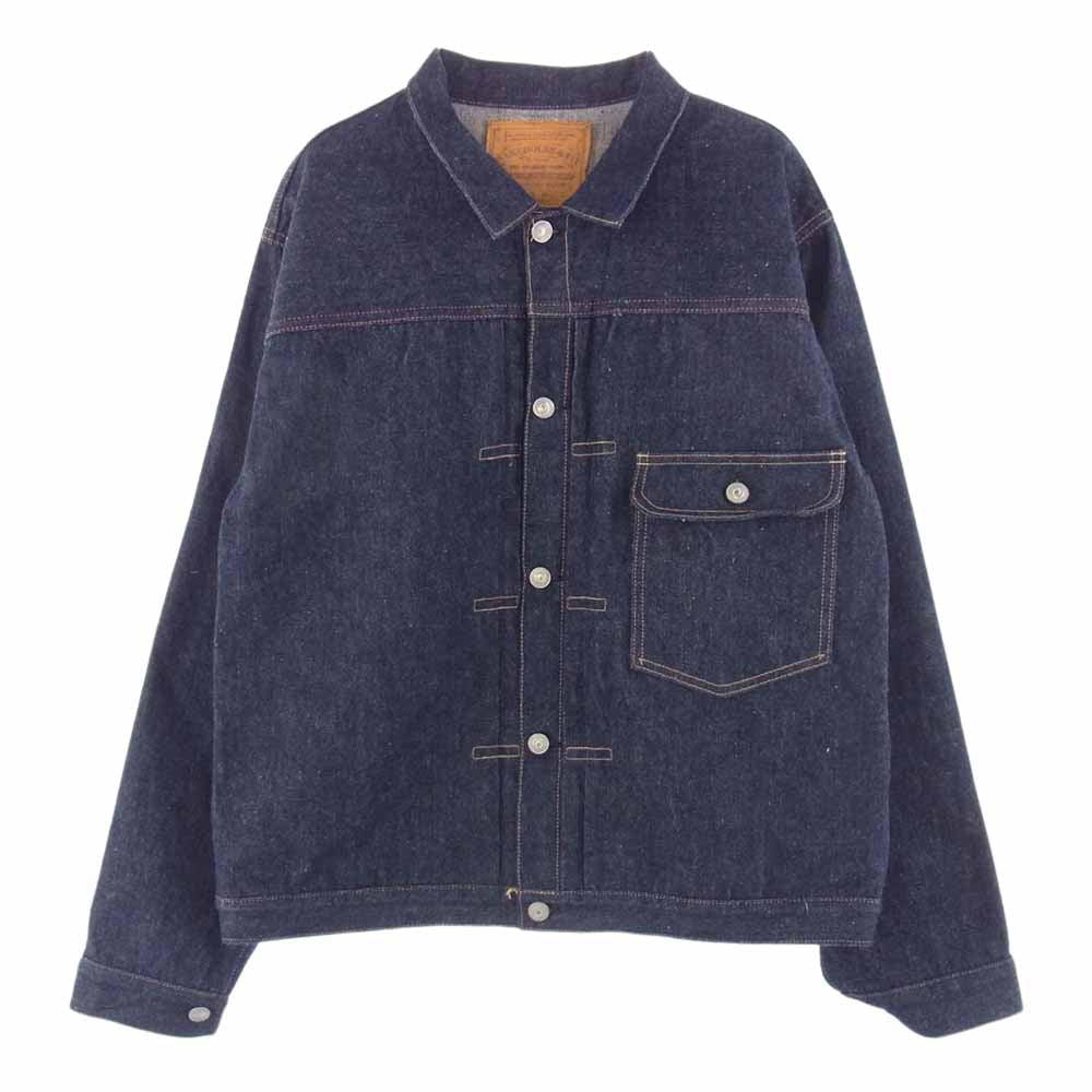 WAREHOUSE ウエアハウス 2001XX DEAD STOCK BLUE 1947MODEL 1st ONE WASH 1枚袖 デニム ジャケット ネイビー系 42【中古】