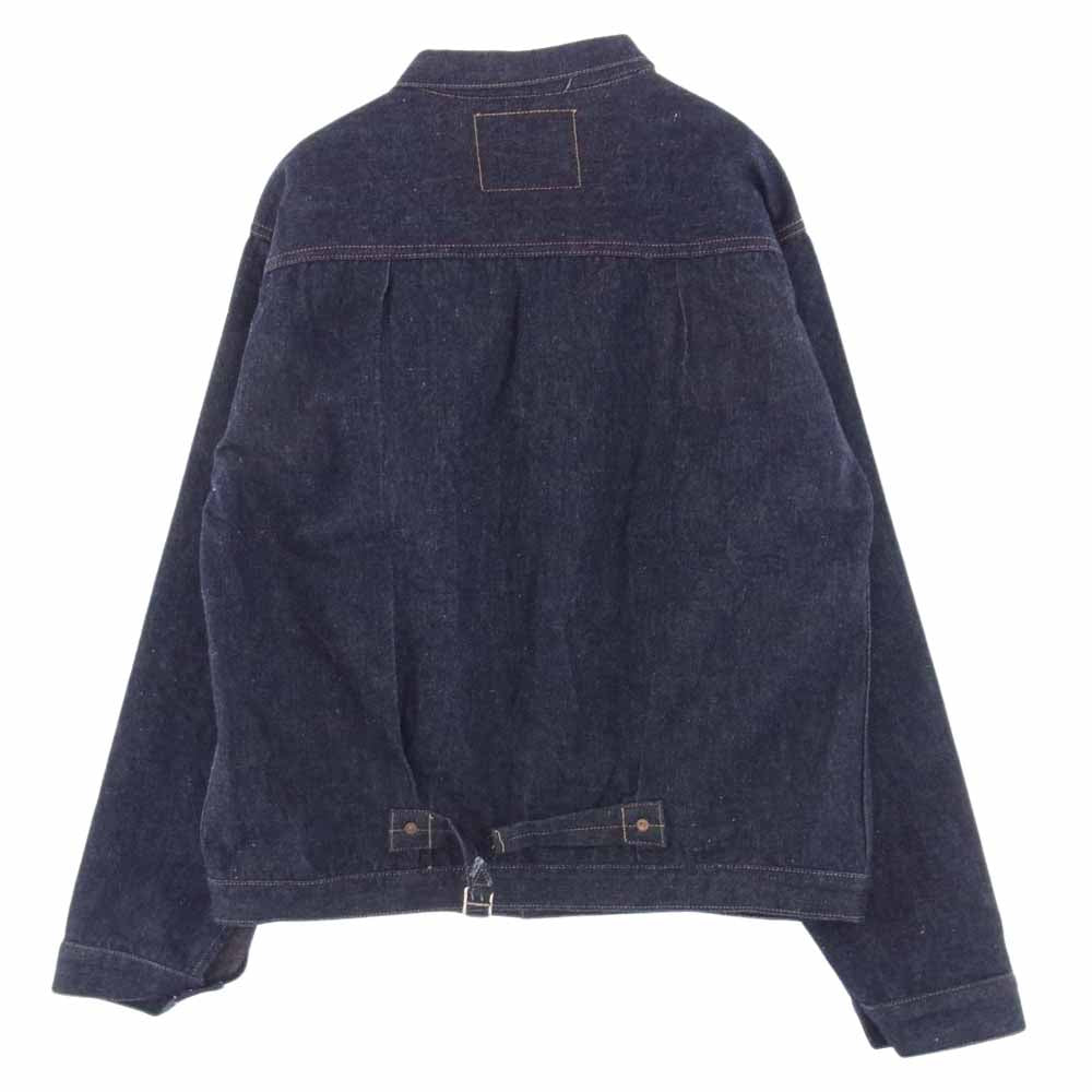 WAREHOUSE ウエアハウス 2001XX DEAD STOCK BLUE 1947MODEL 1st ONE WASH 1枚袖 デニム ジャケット ネイビー系 42【中古】