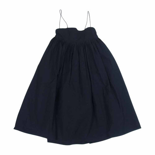 Drawer ドゥロワー 6524-299-1640 コットン タック サロペット ブラック系 36【中古】