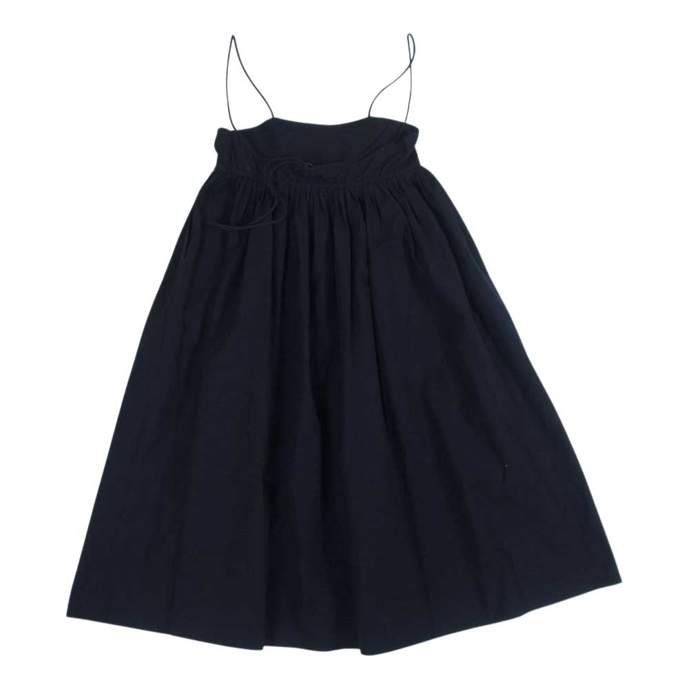 Drawer ドゥロワー 6524-299-1640 コットン タック サロペット ブラック系 36【中古】