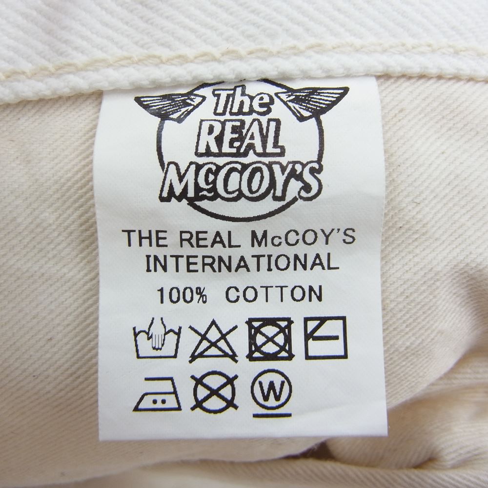 The REAL McCOY'S ザリアルマッコイズ 991WH JOE McCOY ジョーマッコイ ホワイト デニム パンツ ホワイト系 29【中古】