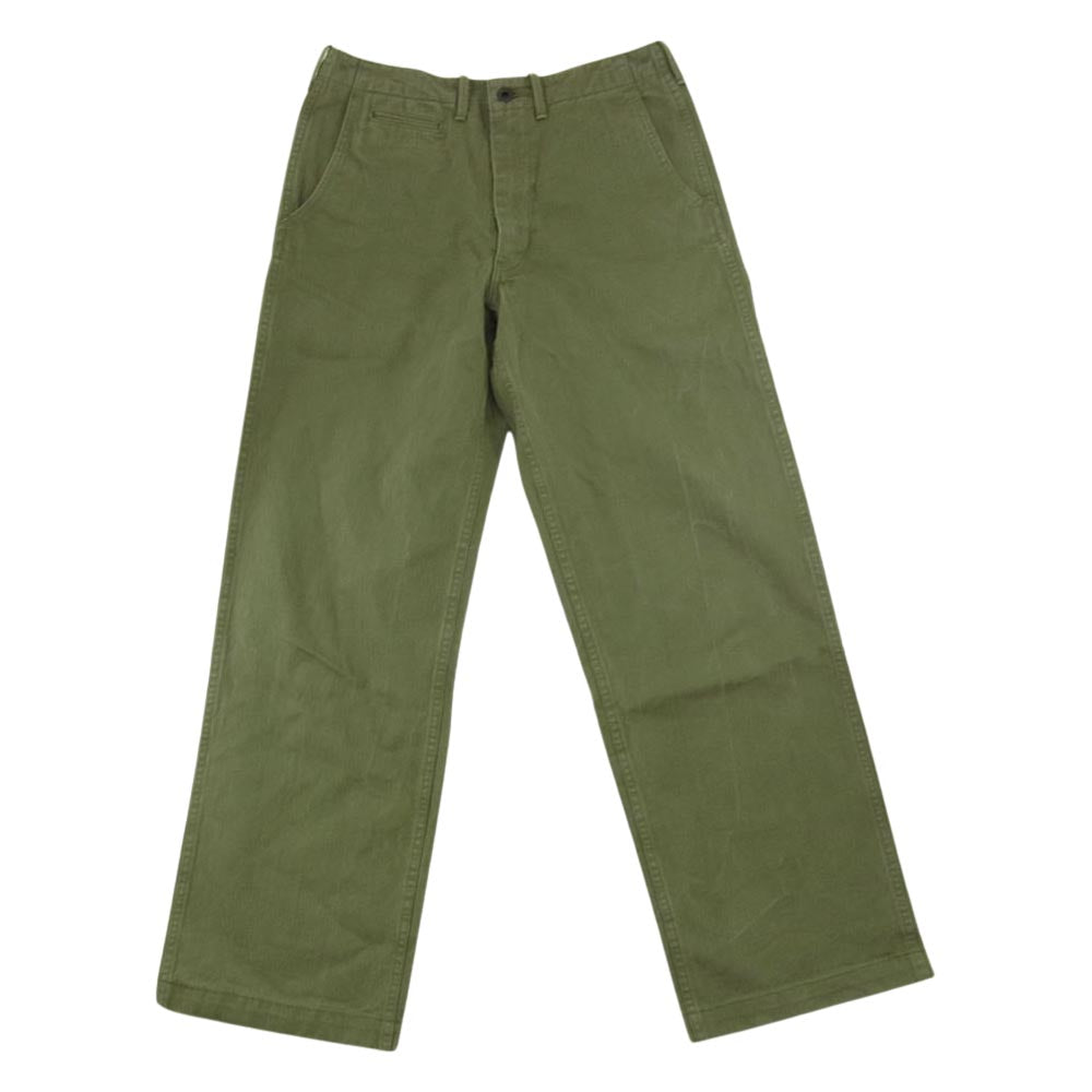 サイクルマン 41 Trousers ヘリンボーン トラウザー パンツ カーキ系 30【中古】