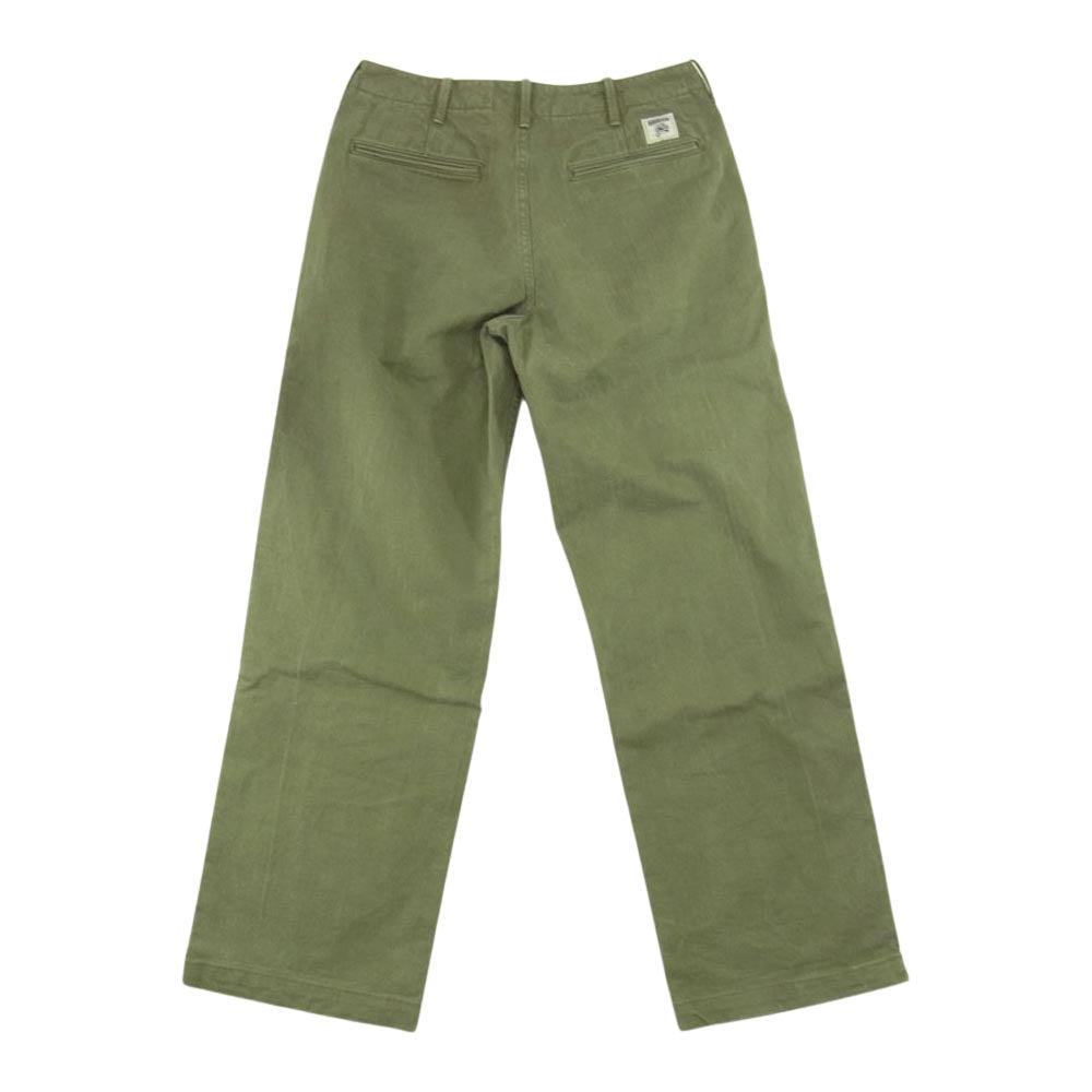サイクルマン 41 Trousers ヘリンボーン トラウザー パンツ カーキ系 30【中古】