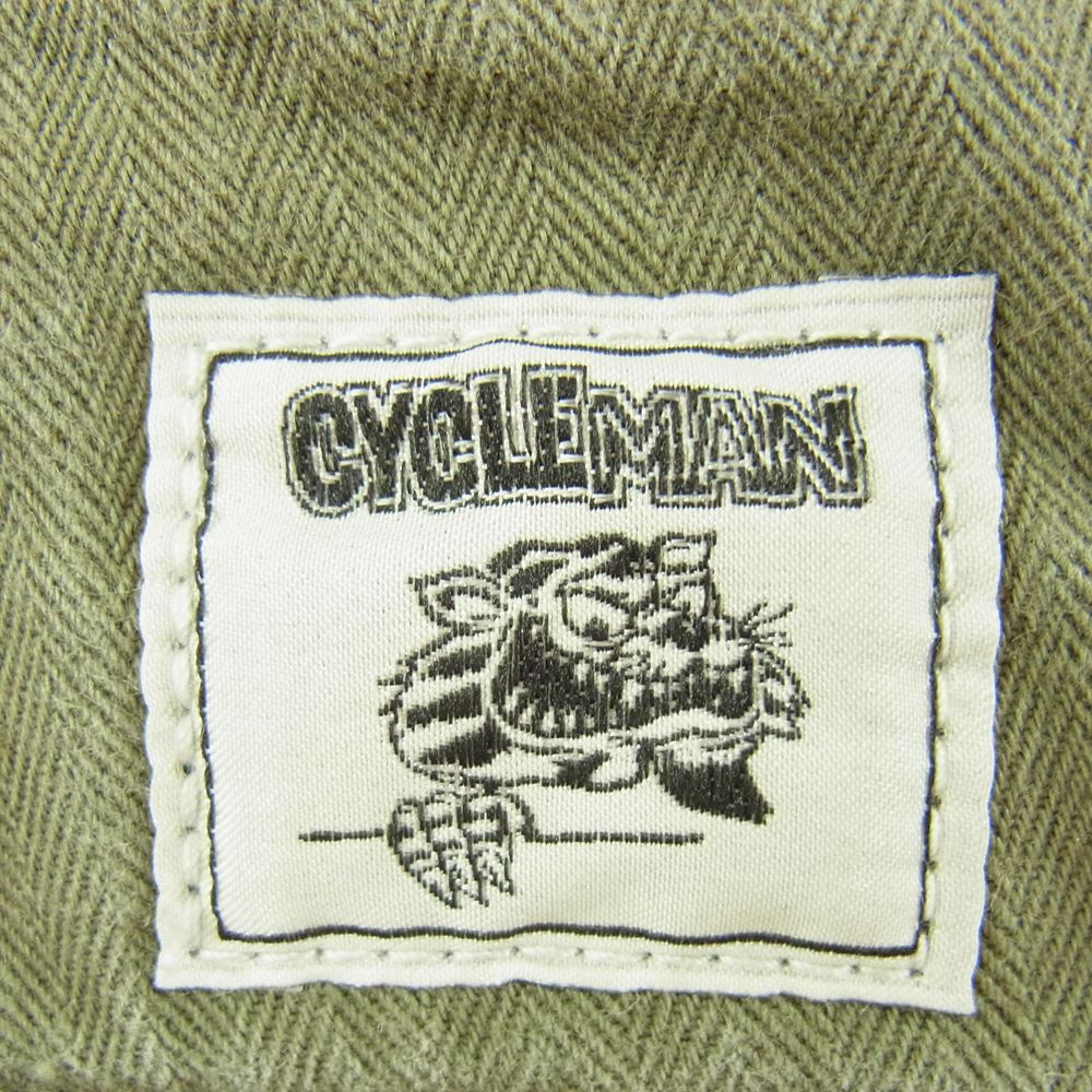 サイクルマン 41 Trousers ヘリンボーン トラウザー パンツ カーキ系 30【中古】