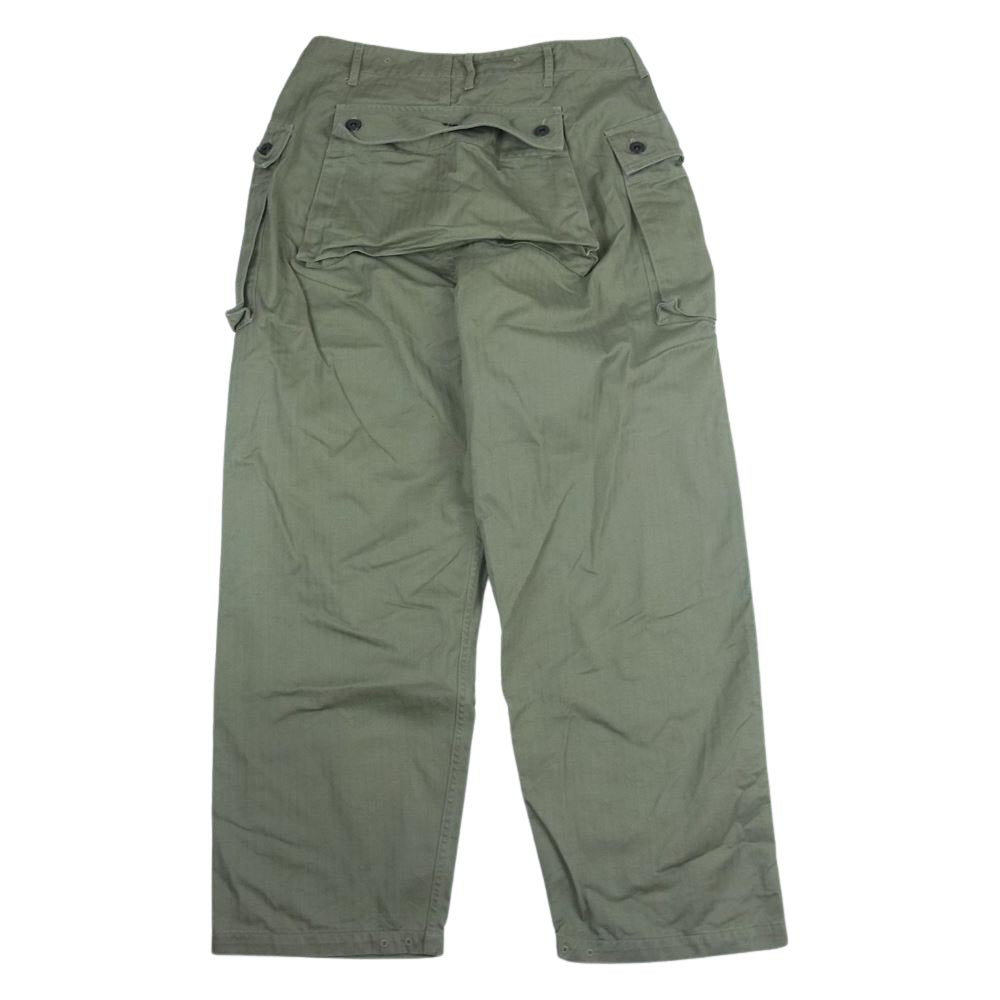 The REAL McCOY'S ザリアルマッコイズ P-44 UTILITY TROUSERS モンキーパンツ ミリタリー パンツ カーキ系【中古】