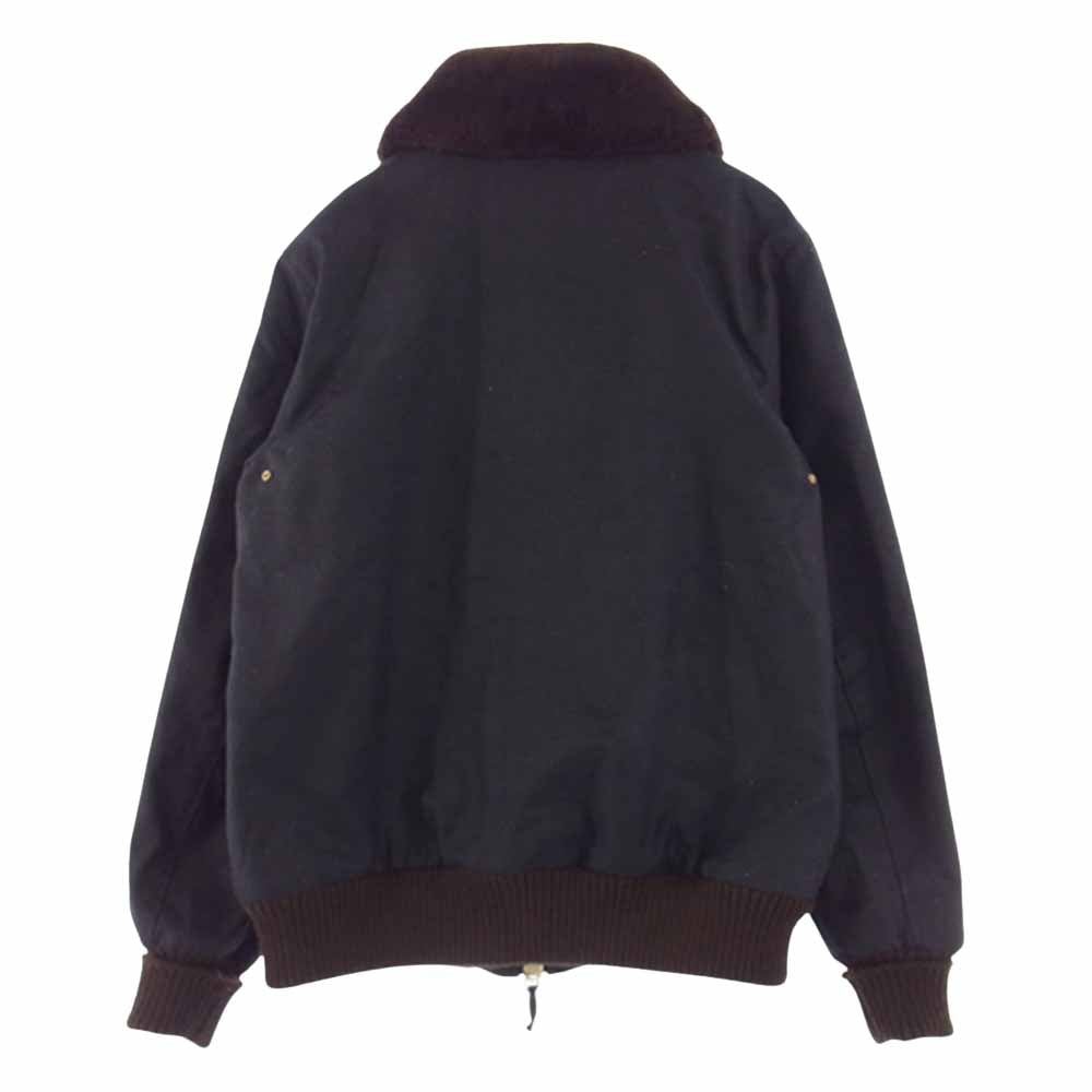 ディーエン USA製 Flyer's Club Jacket フライヤーズ クラブ ジャケット ワックスド キャンバス フライト ジャケット  ブラック系 ブラウン系 M【中古】