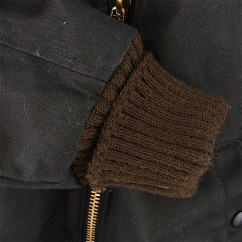 ディーエン USA製 Flyer's Club Jacket フライヤーズ クラブ ジャケット ワックスド キャンバス フライト ジャケット  ブラック系 ブラウン系 M【中古】