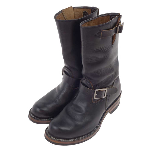 WESCO ウエスコ 茶芯 BOSS Black Double Shot Leather 430 Sole ボス ノンスチールトゥ エンジニア ブーツ ブラック系 ９1/2【中古】