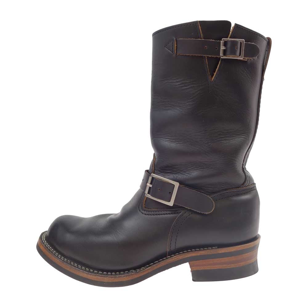 WESCO ウエスコ 茶芯 BOSS Black Double Shot Leather 430 Sole ボス ノンスチールトゥ エンジニア ブーツ ブラック系 ９1/2【中古】