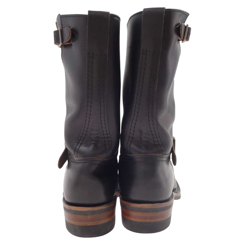 WESCO ウエスコ 茶芯 BOSS Black Double Shot Leather 430 Sole ボス ノンスチールトゥ エンジニア ブーツ ブラック系 ９1/2【中古】
