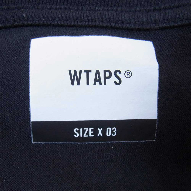 WTAPS ダブルタップス CROSSBONES L/S TEE クロスボーン 長袖 Tシャツ ロンT ブラック系 3【中古】
