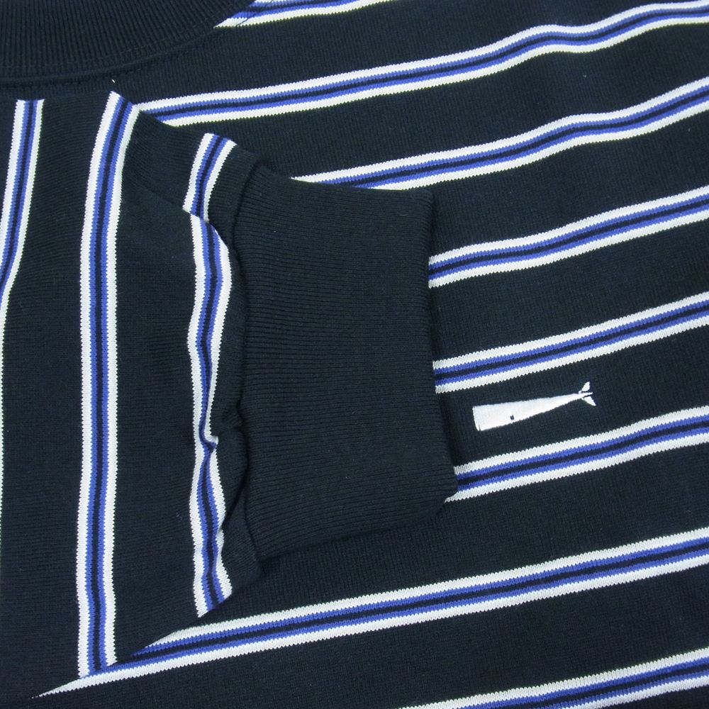 DESCENDANT ディセンダント 22AW 222ATDS-CSM08 HORIZONTAL STRIPE LS ブラック系 3【新古品】【未使用】【中古】