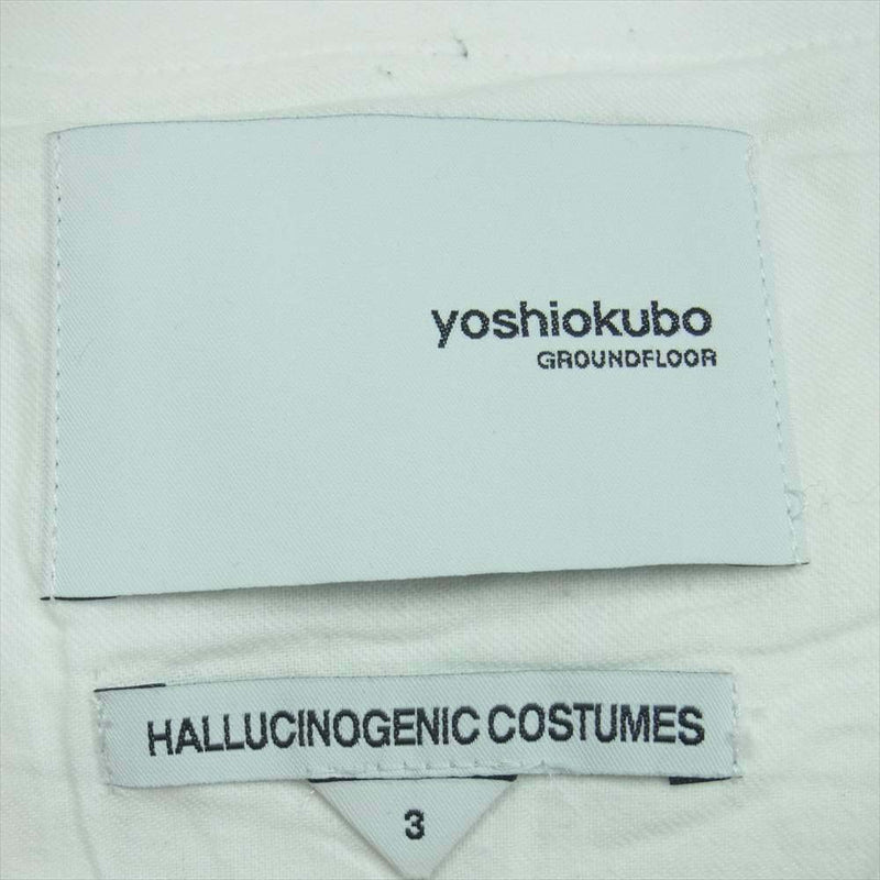 yoshio kubo ヨシオクボ HALLUCINOGENIC COSTUMES コスチュームズ パンツ ホワイト系 3【中古】