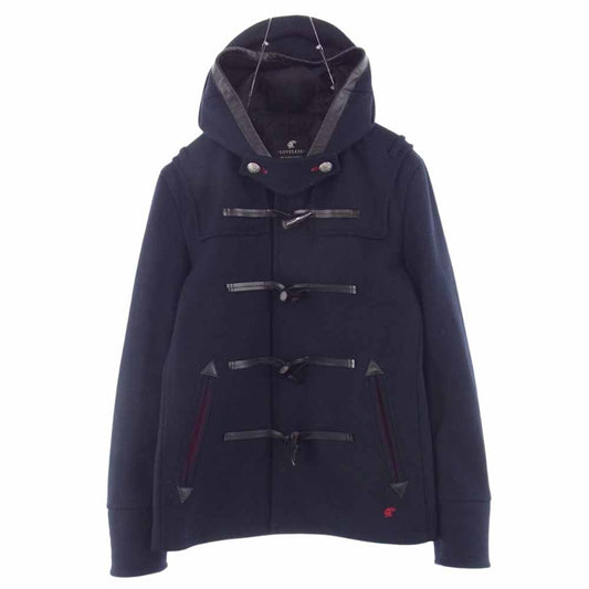 LOVELESS ラブレス 61F88-611-29 シャドー ロゴ ナイト 裏地総柄 ダッフル コート ネイビー系 L【中古】