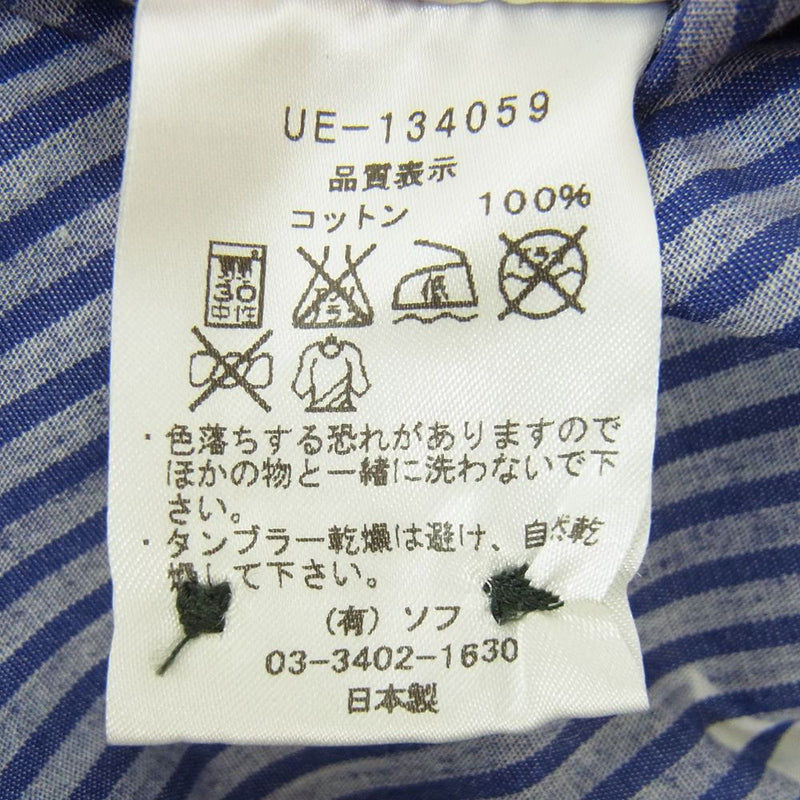 uniform experiment ユニフォームエクスペリメント UE-134059 BIG STAR B.D SHIRT ビック スター 長袖 シャツ ネイビー系 3【中古】