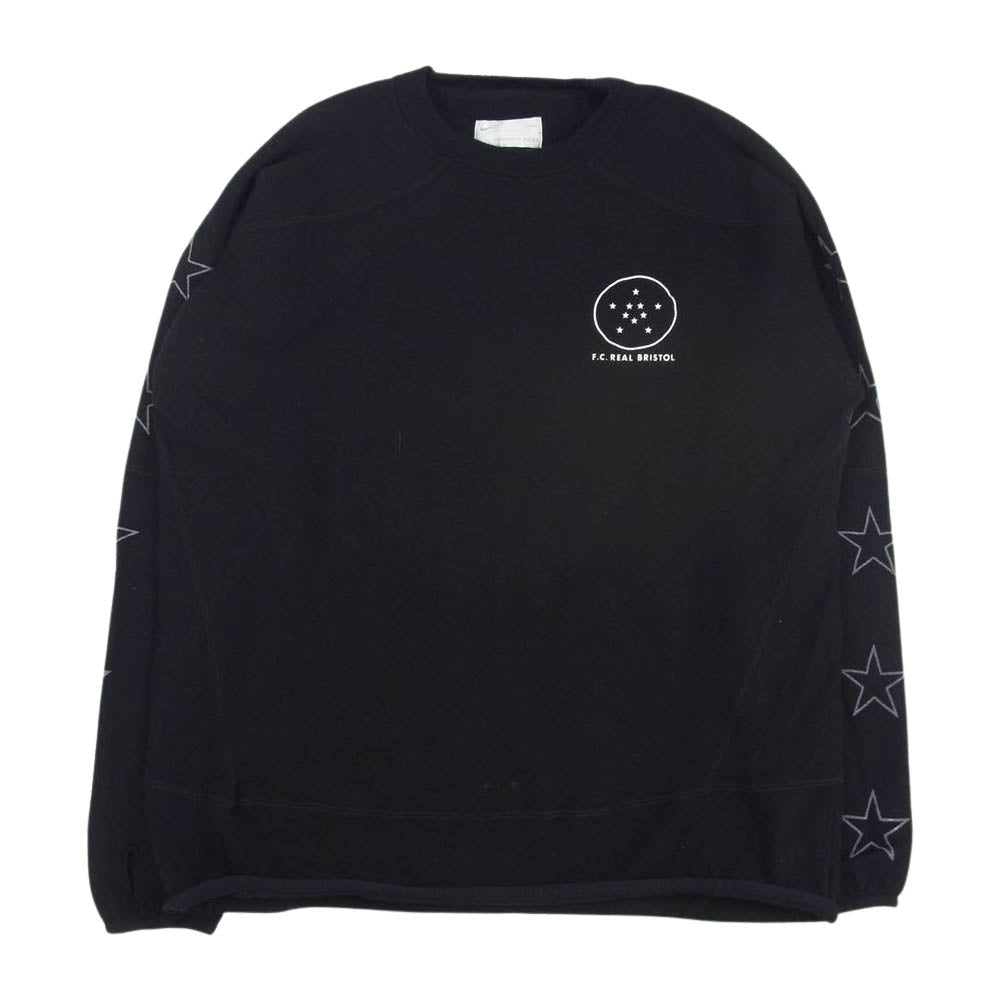F.C.R.B. エフシーアールビー L116734 スター ロゴ ウール ニット ブラック系 L【中古】