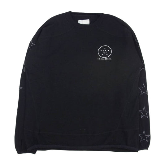 F.C.R.B. エフシーアールビー L116734 スター ロゴ ウール ニット ブラック系 L【中古】