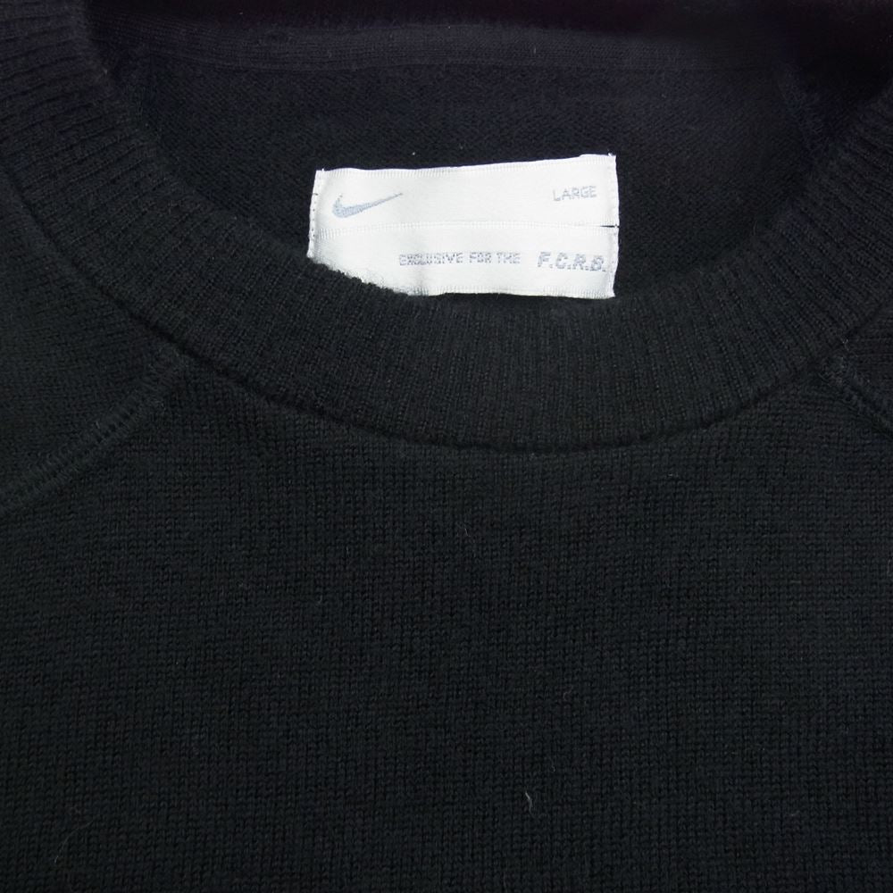 F.C.R.B. エフシーアールビー L116734 スター ロゴ ウール ニット ブラック系 L【中古】