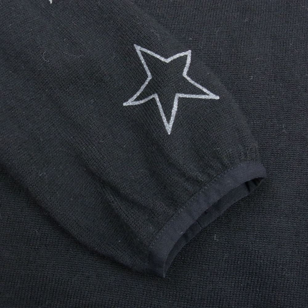 F.C.R.B. エフシーアールビー L116734 スター ロゴ ウール ニット ブラック系 L【中古】