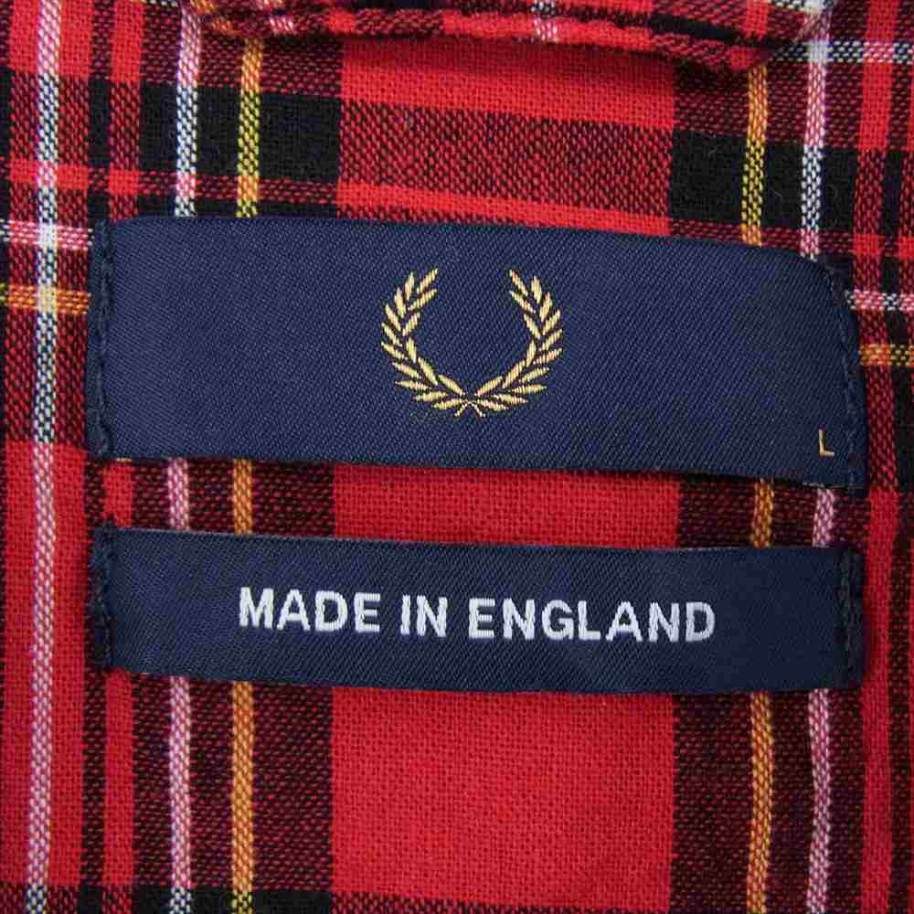 FRED PERRY フレッドペリー J7320 英国製 HARRINGTON JACKET ハリントン ジャケット ネイビー系 L【中古】