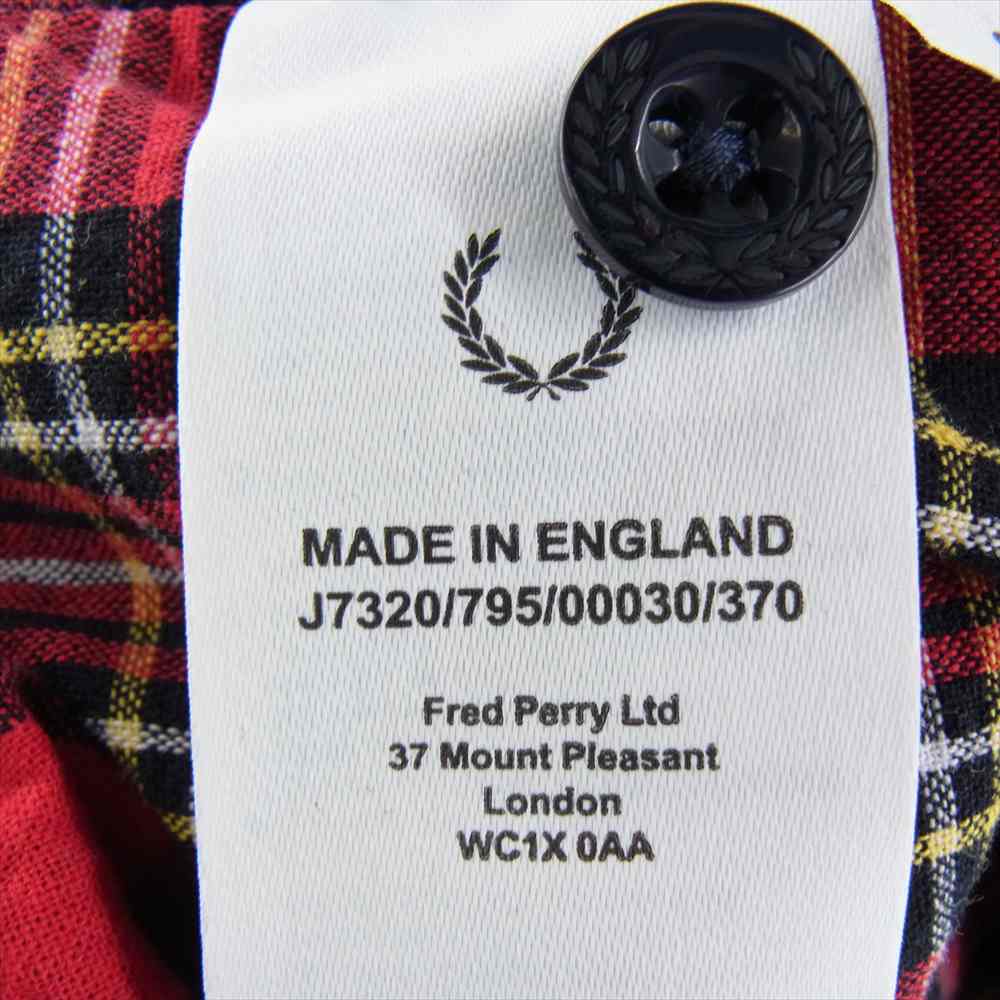 FRED PERRY フレッドペリー J7320 英国製 HARRINGTON JACKET ハリントン ジャケット ネイビー系 L【中古】