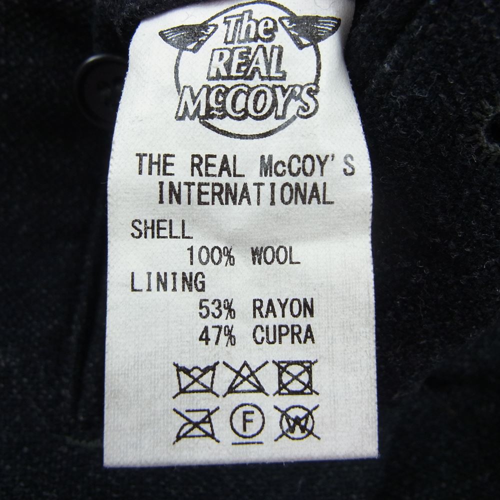 The REAL McCOY'S ザリアルマッコイズ JOE McCOY ジョーマッコイ ウール トラウザー パンツ ブラック系 32【中古】