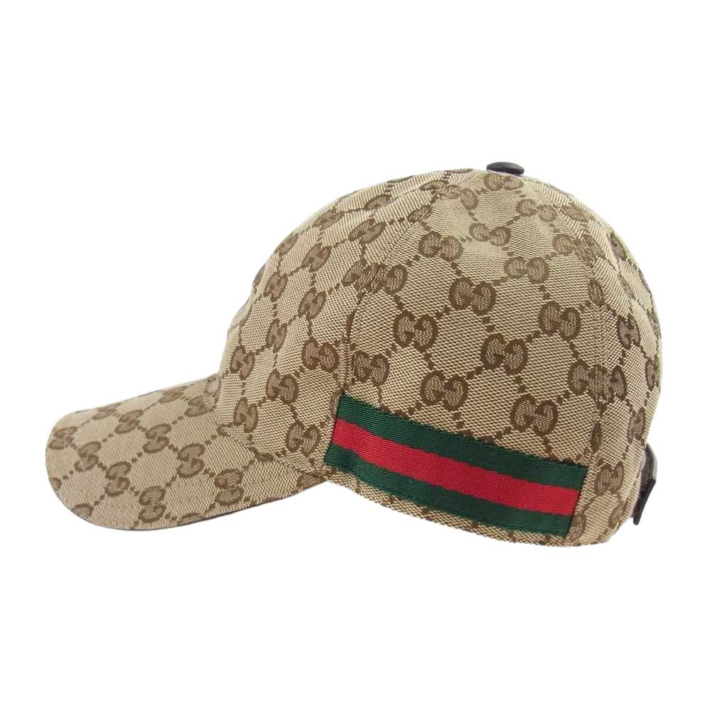 GUCCI グッチ 200035 KQWBG 国内正規品 ケリング GGキャンバス ベースボール キャップ ライトブラウン系 58【中古】