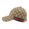 GUCCI グッチ 200035 KQWBG 国内正規品 ケリング GGキャンバス ベースボール キャップ ライトブラウン系 58【中古】