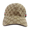 GUCCI グッチ 200035 KQWBG 国内正規品 ケリング GGキャンバス ベースボール キャップ ライトブラウン系 58【中古】