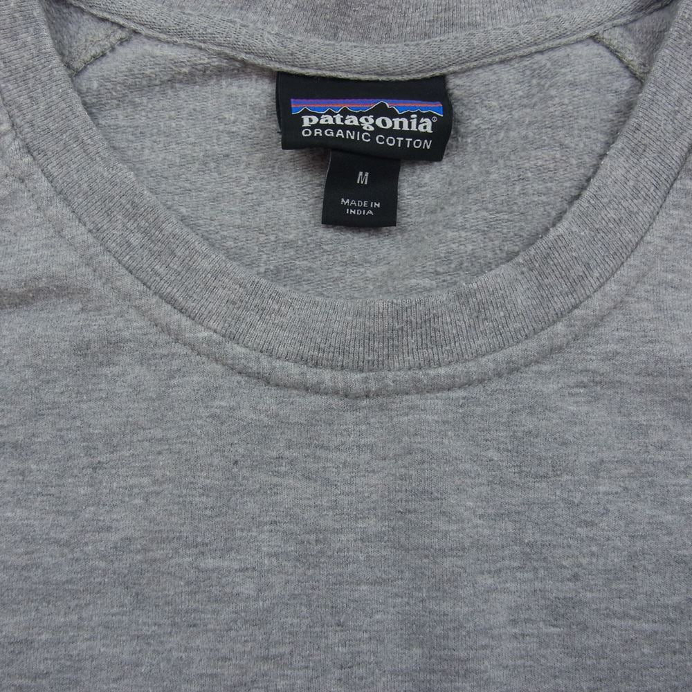 patagonia パタゴニア 19SS 39565 19年製 W’s Pastel Label Ahnya Crew Sweatshirt BABR ロゴ クルーネック 長袖 スウェット グレー系 M【中古】
