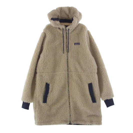 patagonia パタゴニア 21AW 25115 21年製 Women's Dusty Mesa Parka ウィメンズ ダスティ メサ フリース フルジップ パーカー コート ホワイト系 L【中古】