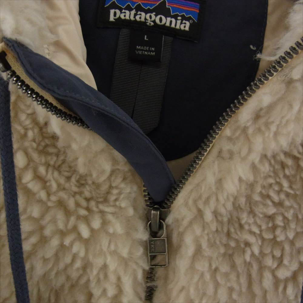 patagonia パタゴニア 21AW 25115 21年製 Women's Dusty Mesa Parka ウィメンズ ダスティ メサ フリース フルジップ パーカー コート ホワイト系 L【中古】