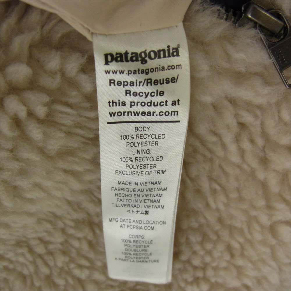 patagonia パタゴニア 21AW 25115 21年製 Women's Dusty Mesa Parka ウィメンズ ダスティ メサ フリース フルジップ パーカー コート ホワイト系 L【中古】