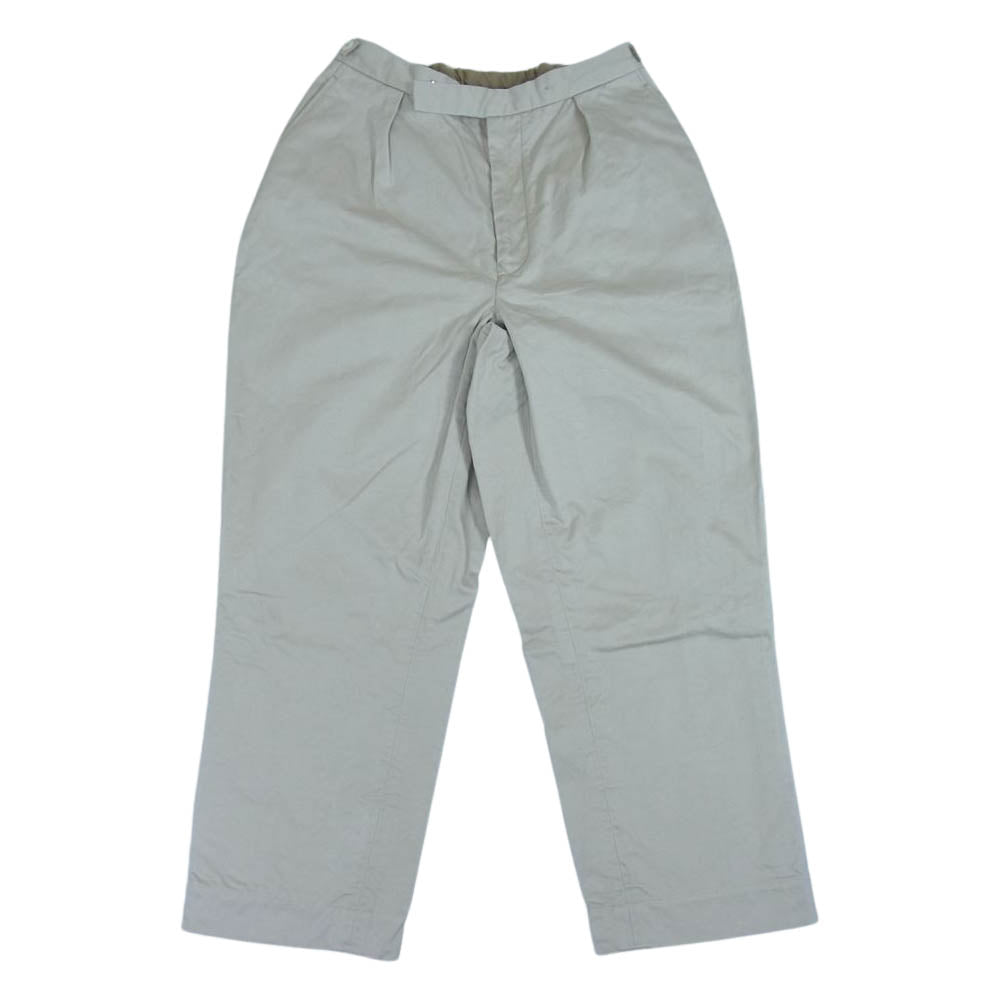 The REAL McCOY'S ザリアルマッコイズ JOE McCOY ベルトレス 1タック パンツ ベージュ系 34【中古】