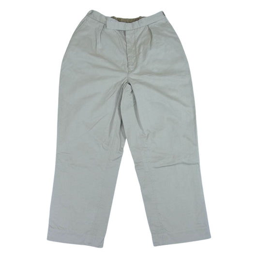 The REAL McCOY'S ザリアルマッコイズ JOE McCOY ベルトレス 1タック パンツ ベージュ系 34【中古】