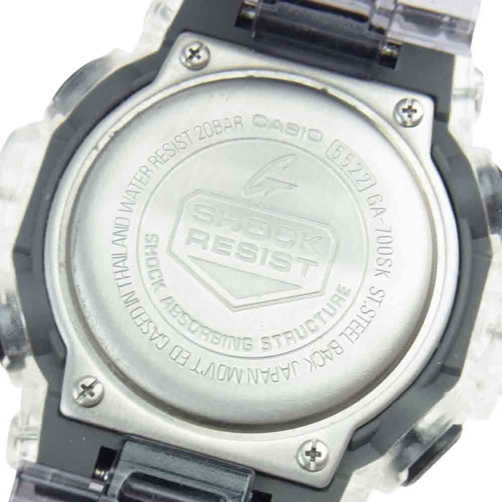 G-SHOCK ジーショック GA-700SK スケルトン クリア アナデジ クォーツ 腕時計 ウォッチ マルチカラー系【中古】