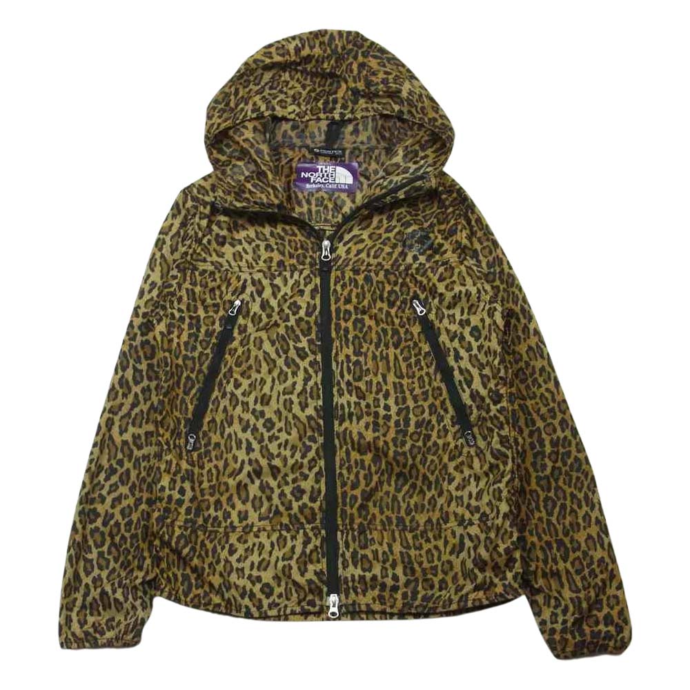 THE NORTH FACE ノースフェイス NP2353N Mountain Wind Parka マウンテン ウィンド パーカー ジャケット レオパード ブラウン系 S【中古】