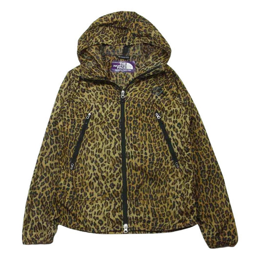 THE NORTH FACE ノースフェイス NP2353N Mountain Wind Parka マウンテン ウィンド パーカー ジャケット レオパード ブラウン系 S【中古】