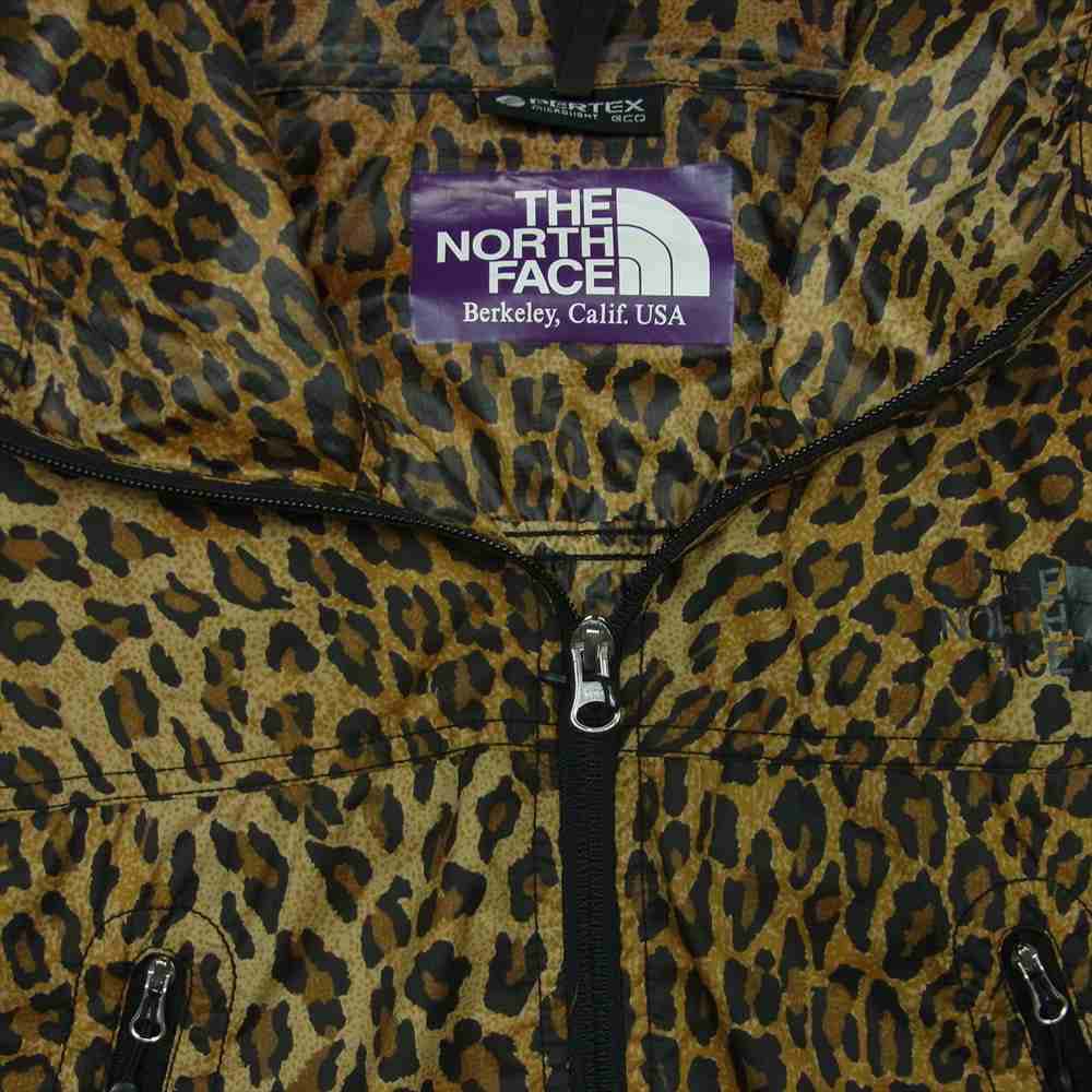THE NORTH FACE ノースフェイス NP2353N Mountain Wind Parka マウンテン ウィンド パーカー ジャケット レオパード ブラウン系 S【中古】