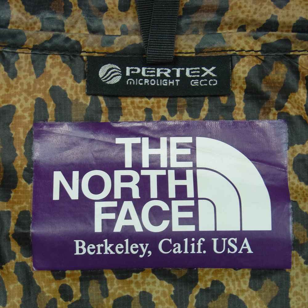 THE NORTH FACE ノースフェイス NP2353N Mountain Wind Parka マウンテン ウィンド パーカー ジャケット レオパード ブラウン系 S【中古】