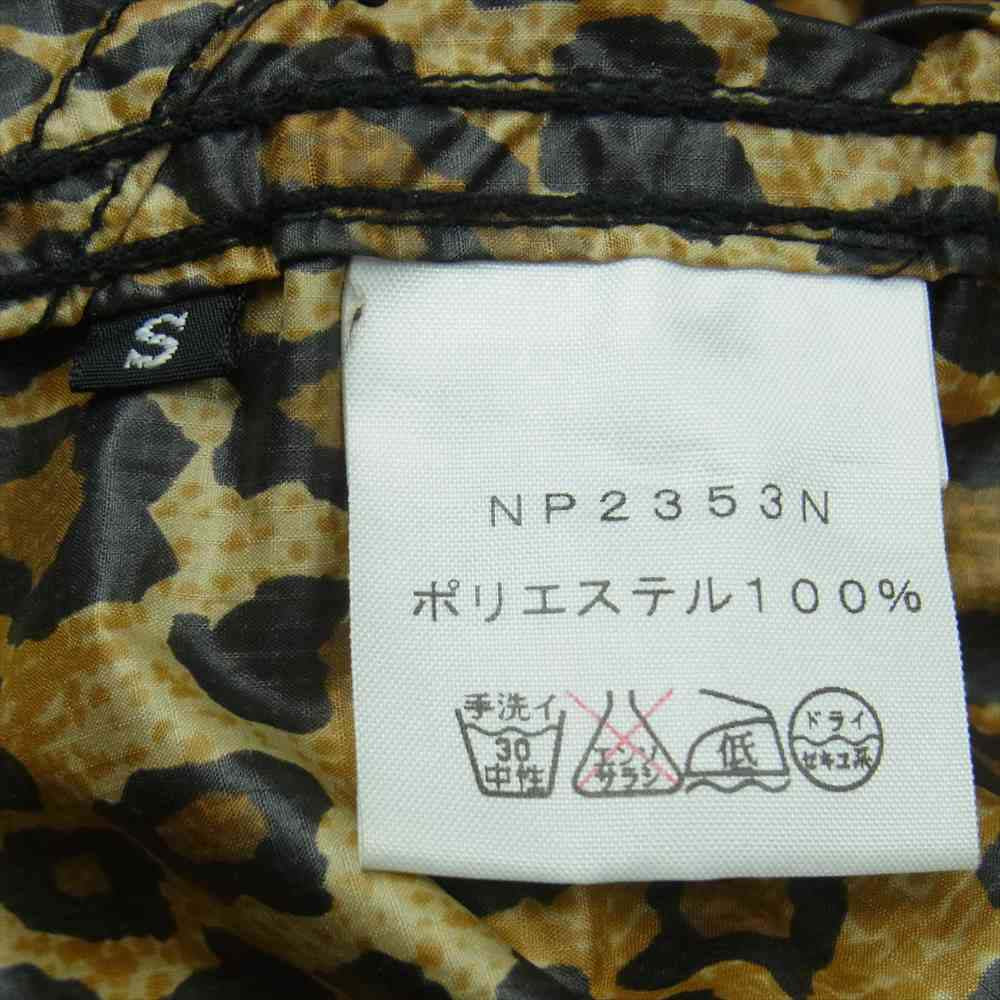 THE NORTH FACE ノースフェイス NP2353N Mountain Wind Parka マウンテン ウィンド パーカー ジャケット レオパード ブラウン系 S【中古】