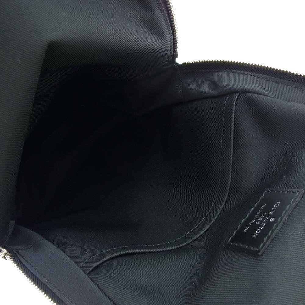 LOUIS VUITTON ルイ・ヴィトン N41056 ダミエ アヴェニュー トラベル ステッカー スリング ショルダー バッグ ブラック系 グレー系【中古】