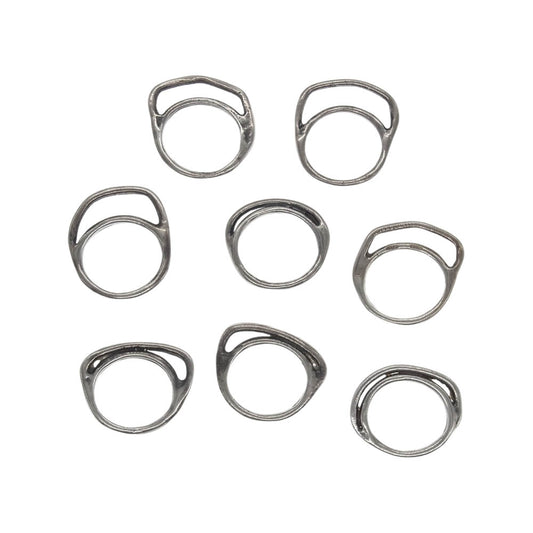 イオッセリアーニ シルバー925 8連 リング シルバー系 8【中古】