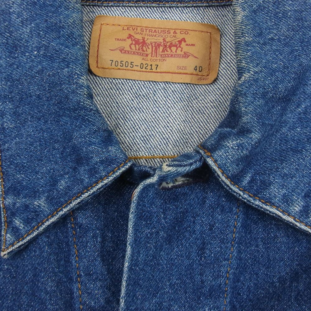 Levi's リーバイス 90s デニムジャケット インディゴブルー系 40【中古】