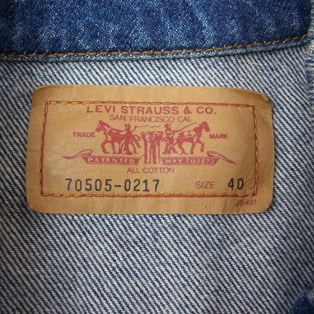 Levi's リーバイス 90s デニムジャケット インディゴブルー系 40【中古】