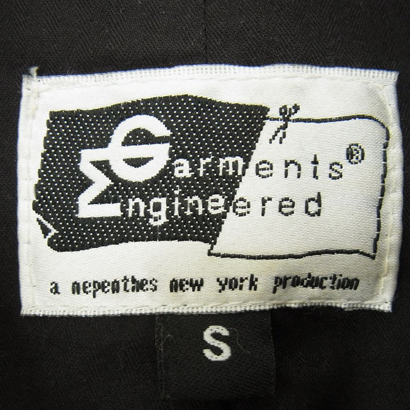 Engineered Garments エンジニアードガーメンツ 中綿キルティング ウール 比翼 コート ネイビー系 S【中古】