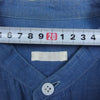 COMOLI コモリ 15AW 15F-02004 ベタシャン バンドカラー 長袖 シャツ インディゴブルー系【中古】