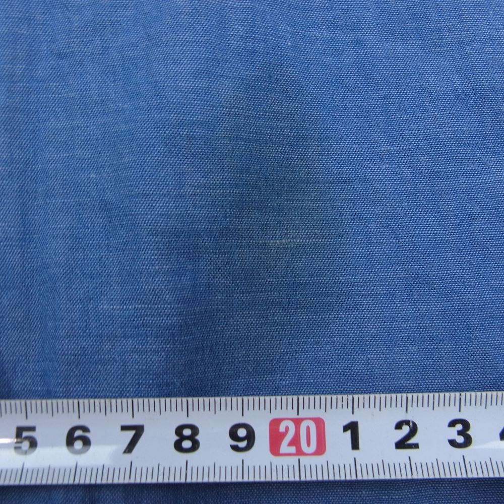 COMOLI コモリ 15AW 15F-02004 ベタシャン バンドカラー 長袖 シャツ インディゴブルー系【中古】