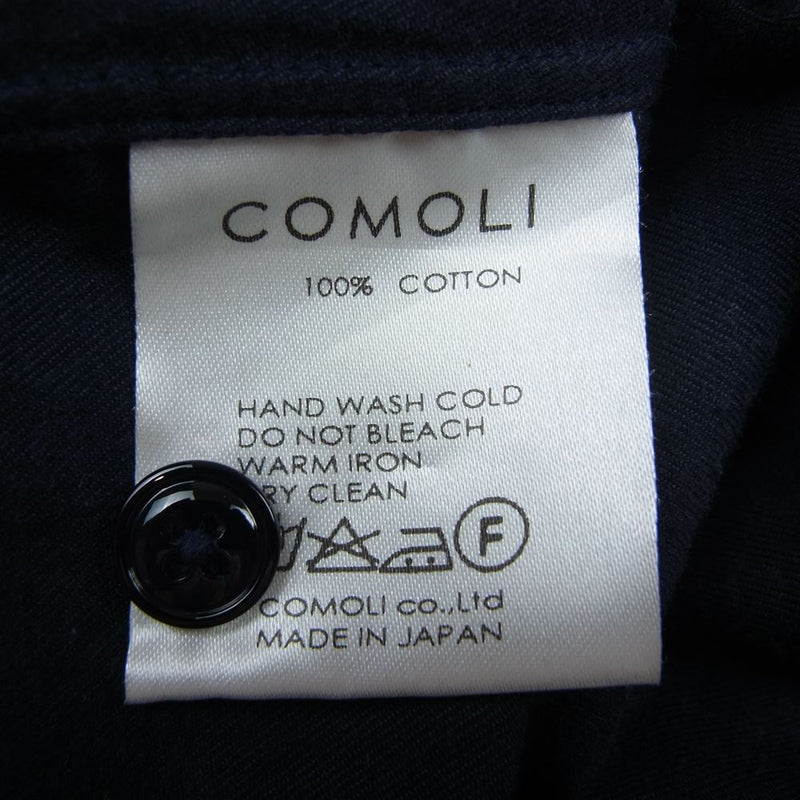COMOLI コモリ 16AW J03-02003 コットンネル オープンカラー 長袖